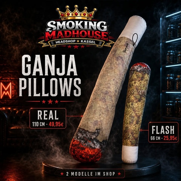 Ganja Pillows im Smoking Madhouse 🔥🛋️

Deko? Geschenk? Kuschel-Upgrade? 
Diese Teile falle
