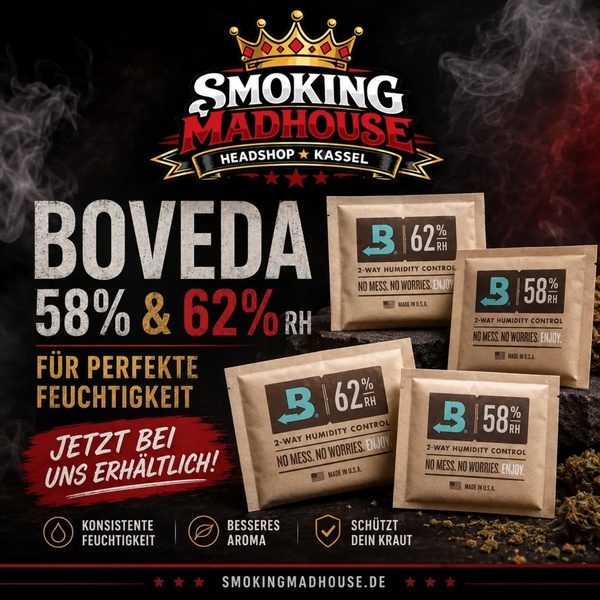 Perfekte Feuchtigkeit. Perfekter Genuss. 💧🔥

Mit den Boveda Feuchtigkeitsreglern hältst du
