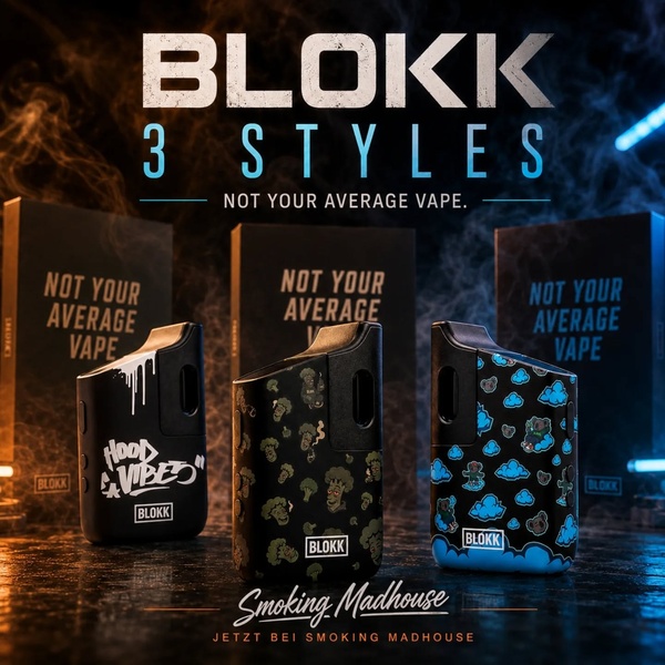 Neu bei uns im Smoking Madhouse: BLOKK Vaporizer. 🖤💨

BLOKK ist nicht einfach nur irgendei