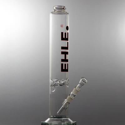 [21213-1] EHLE - Zylinder gerade Eis 2000ml NS18,8 (Schwarz-Rot, mit Kickloch, mit Kupplung)