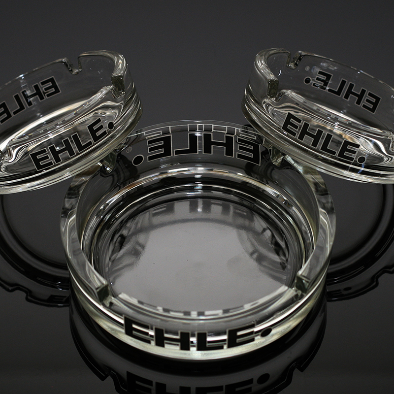 EHLE - Glas Aschenbecher Logo