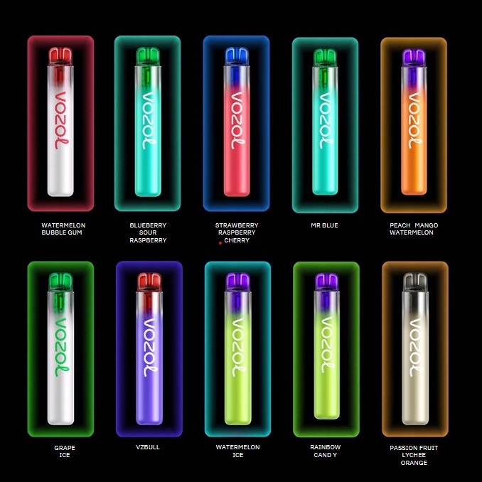 VOZOL - NEON 800 - Einwegvape/E-Zigarette - 20mg, 800 züge