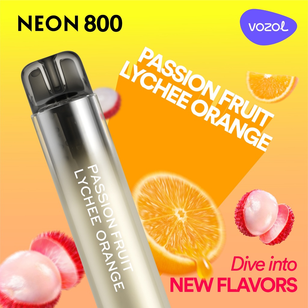 VOZOL - NEON 800 - Einwegvape/E-Zigarette - 20mg, 800 züge