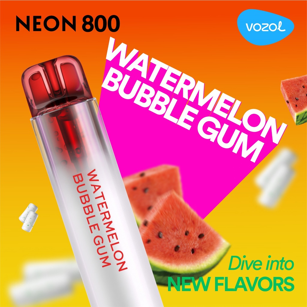 VOZOL - NEON 800 - Einwegvape/E-Zigarette - 20mg, 800 züge