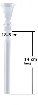 Bam Bam Bohle komplett Chillum - Trichterkopf - 18.8mm