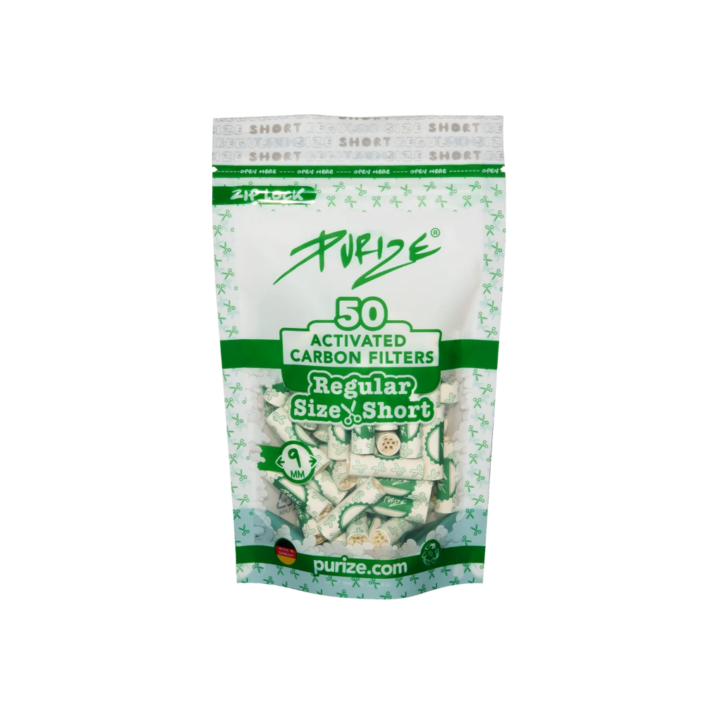 [22396] PURIZE - Regular Size Short - 50 Stück weiß - Ø9mm