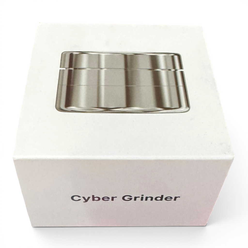 [20887] Cuboo Cyber Spin Edelstahl Grinder mit Kugellager