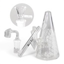 Black Leaf Glasbubbler Kräuter Öl mit Adapter