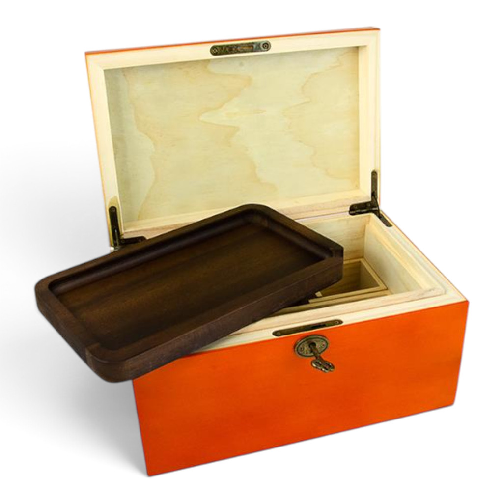 Wooden Rolling Box Large "G7" mit Rollingtray