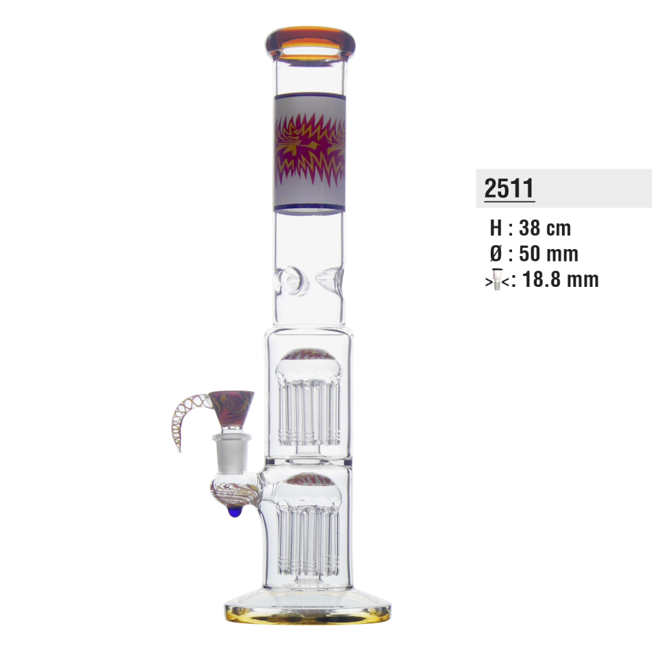 [20617] BULLET - Perculatorbong Orange 38cm 50mm NS18,8