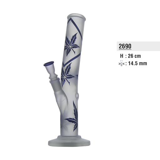 BULLET - Glasbong 26cm NS14,5 sandgestrahlt