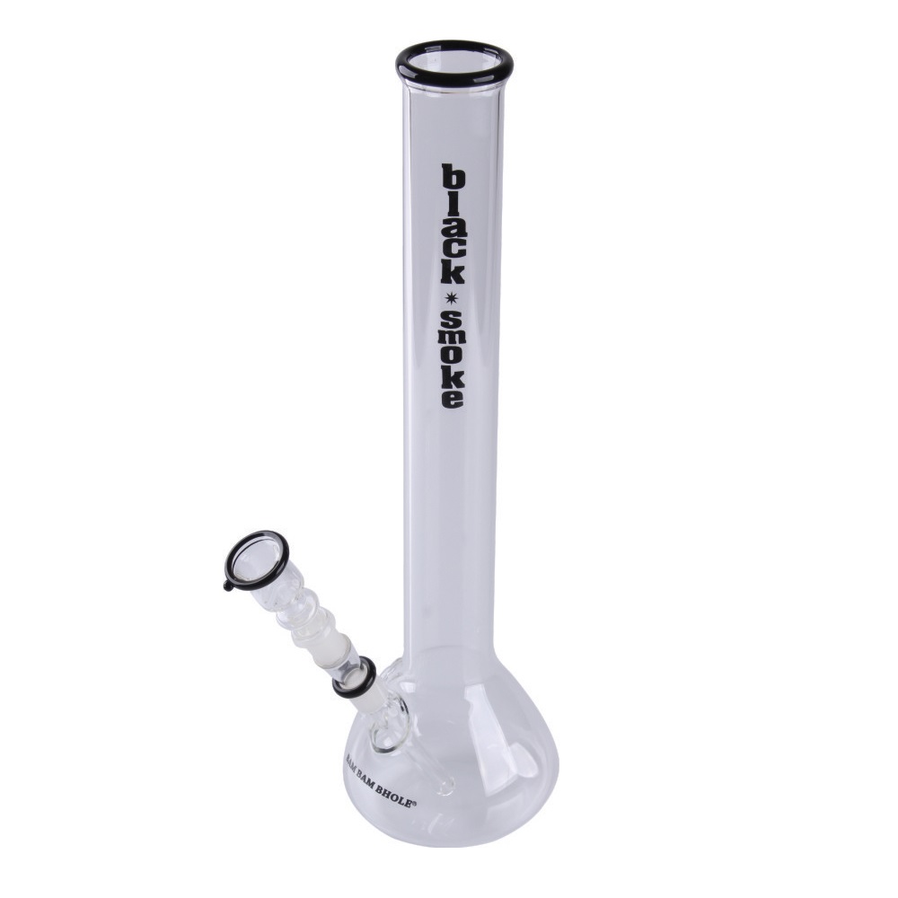 [20170] Bam Bam Bhole - Glasbong Black Smoke H38cm NS 14,5