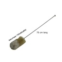 Reinigungsbürste, 70 cm lang, Wollschopf, 9 cm Ø