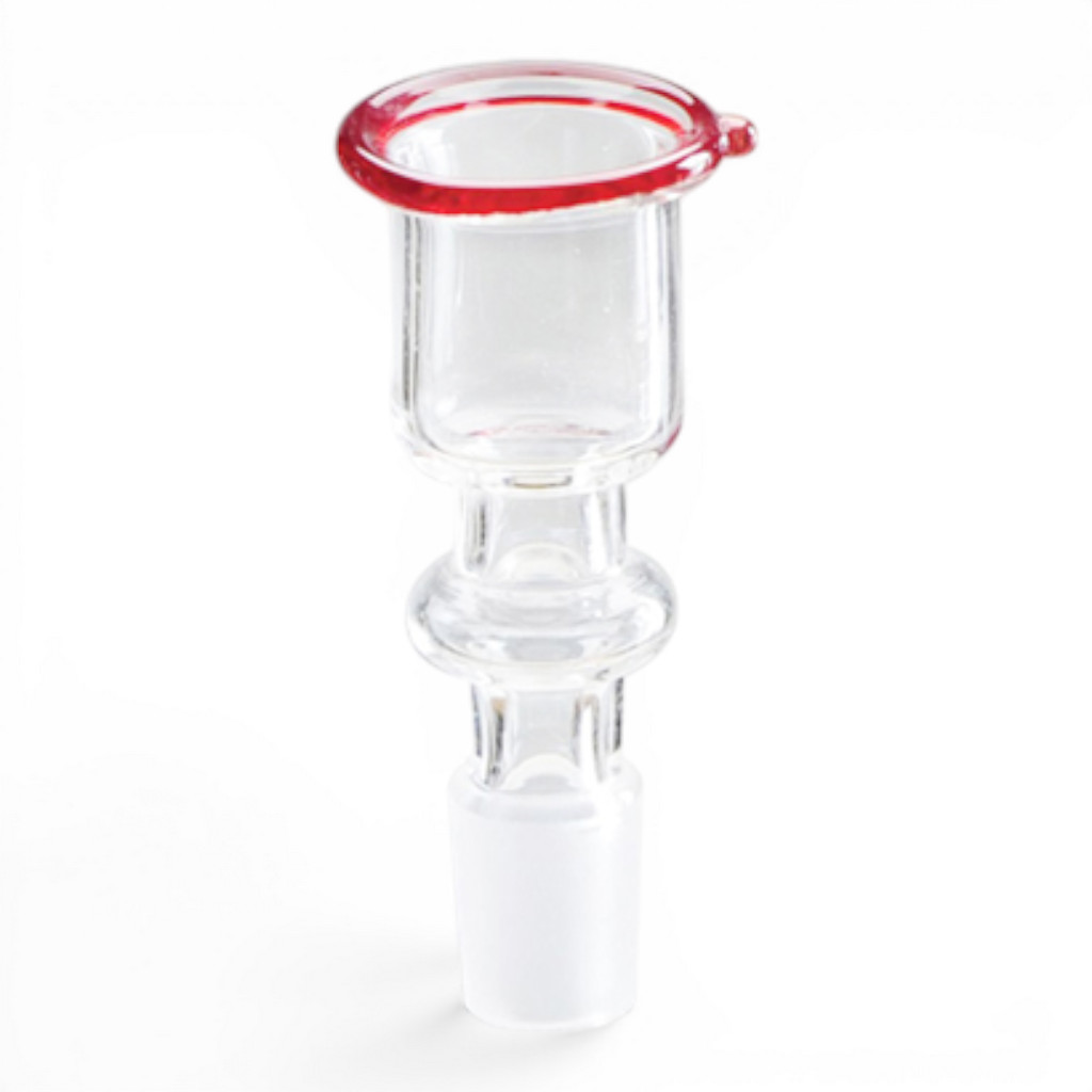 [21752] GLAS-Steckkopf-14.5er-Zylinder-klein-roter Rand