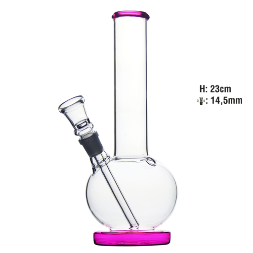 Glasbong mit Bauch 23cm NS14,5