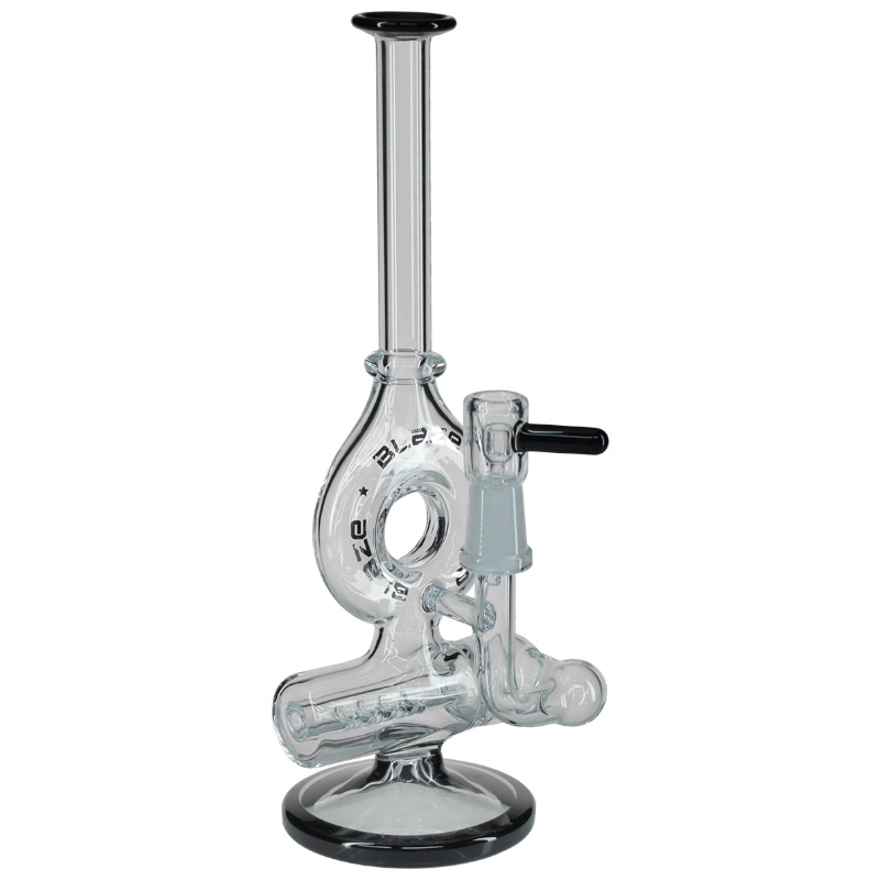 [20527] Blaze Glass - Ölbong mini "Die O" | NS: 10mm | Höhe: 180mm