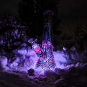 Blaze Glass - FLASHY Icebong mit LED-Licht - H360mm - NS18.8/14.5