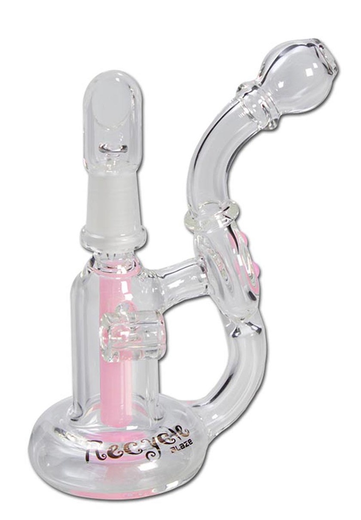 [20521] Blaze Glass - Recycler Ölpfeife mit Diffusor rosa
