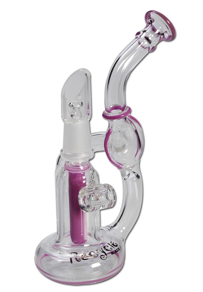[20520] Blaze Glass - Recycler Ölpfeife mit Diffusor lila