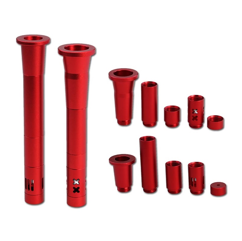Black Leaf - Aluminiumadapter rot - 2er Set