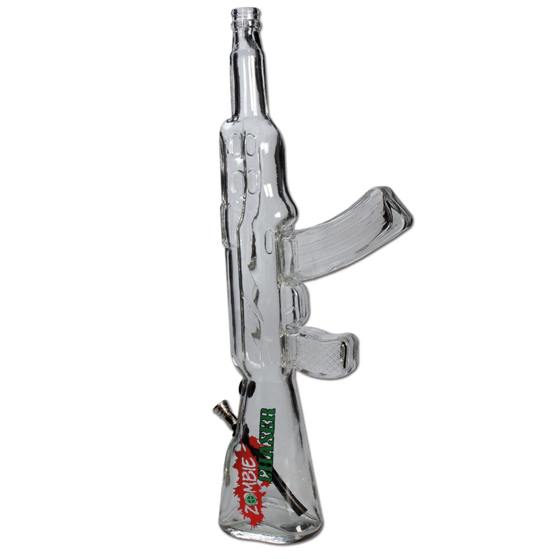 [20436] Black Leaf - Zombie Chaser Maschine-Bong m. Kickloch H500mm - NS12,5