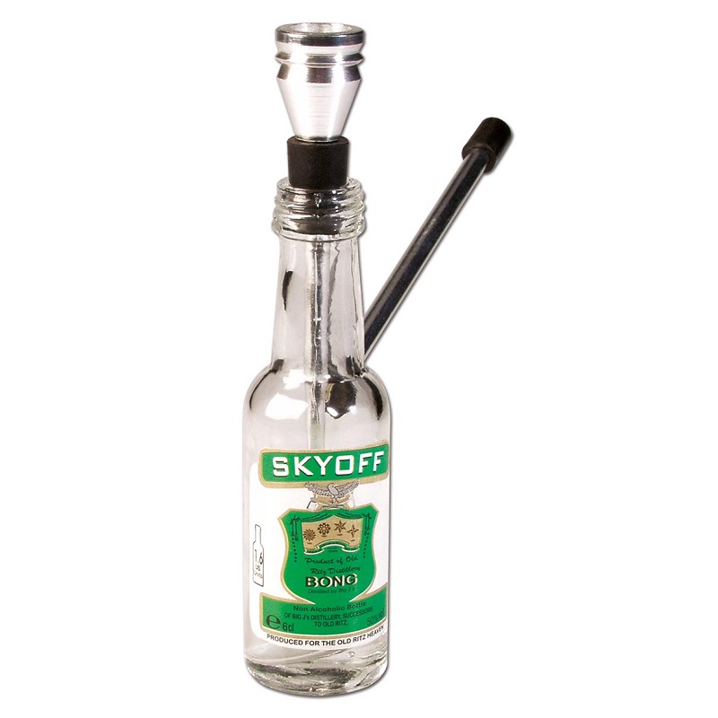 [20428] Black Leaf - Stylische Flaschenpfeife SKYOFF