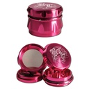 Black Leaf - 4-Teil-Alu-Grinder - CROWN/PINK