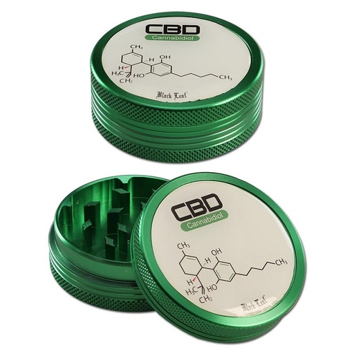 Black Leaf - 2-Teil-Alu-Grinder - CBD