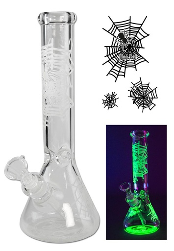 Black Leaf Spider Net Kolbenbong Ice Glow