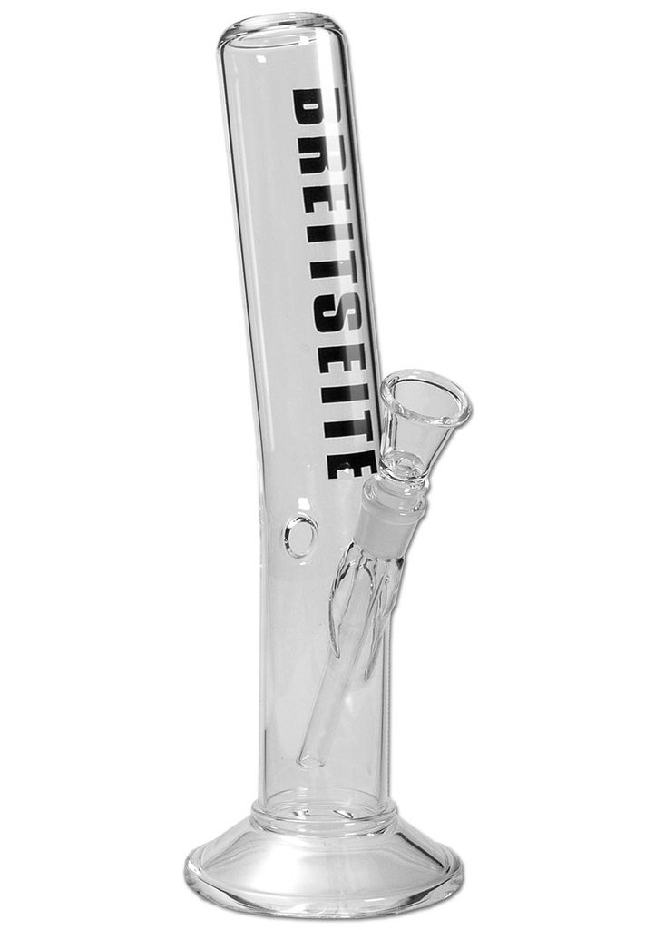 Breitseite - Zylinderbong gebogen - H400mm NS18.8
