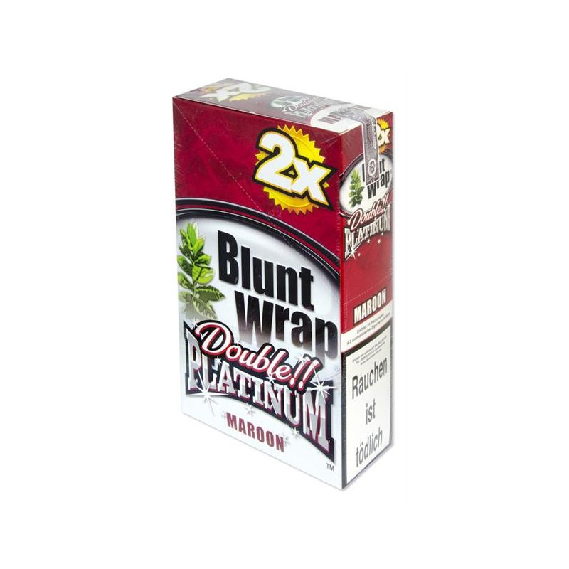 [20546] Blunt Wrap - PLATINUM / MAROON - Blunts