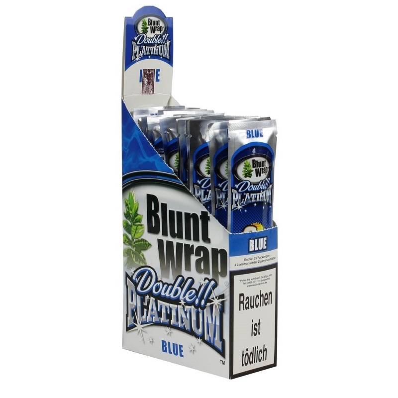 [20543] Blunt Wrap - PLATINUM / BLUE - Blunts