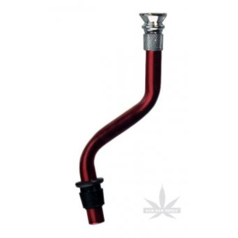Aluminiumeinsatz für Acrylbongs kompl. gebogen | 16 cm