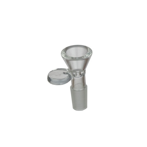 GLAS-Steckkopf 14.5er-Flutsch mit rundem Glasgriff