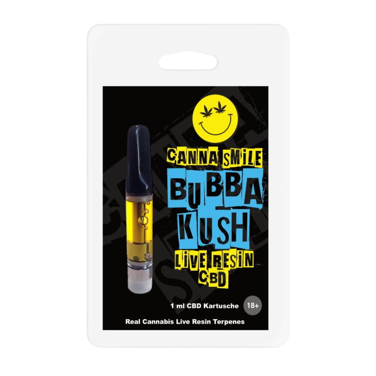 [20666] Canna Smile - Bubba Kush CBD Live Resin Kartusche