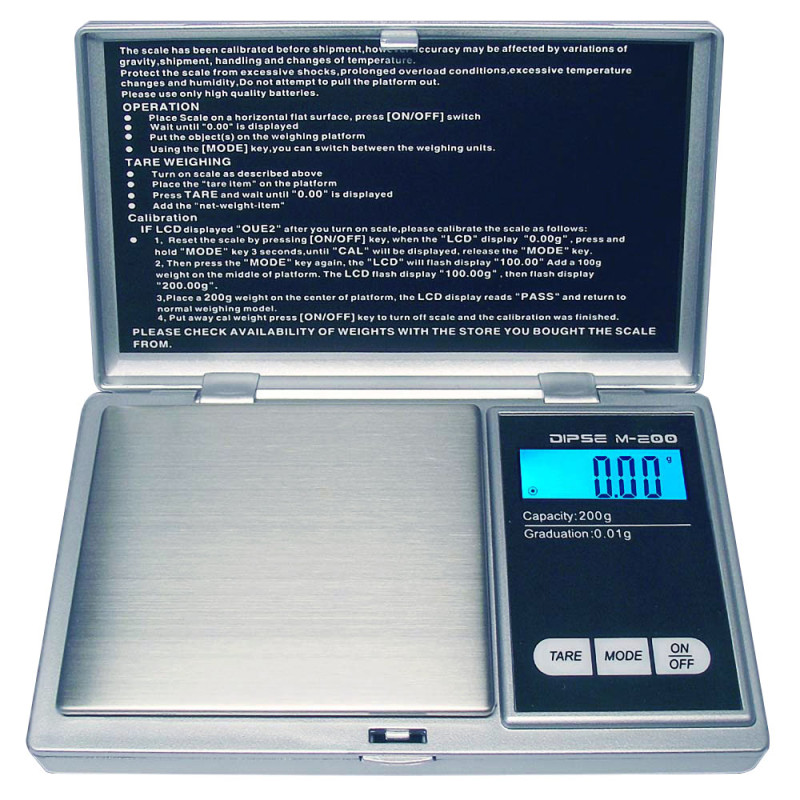 [20945] DIPSE M-Serie - Taschenwaage (Wägebereich: 200g x 0,01g)