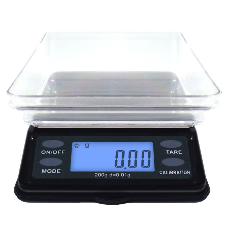 [20947] DIPSE MTW Serie - Mini Tisch Waage mit Schutzdeckel 200g Wägebereich : 200 x 0,01g