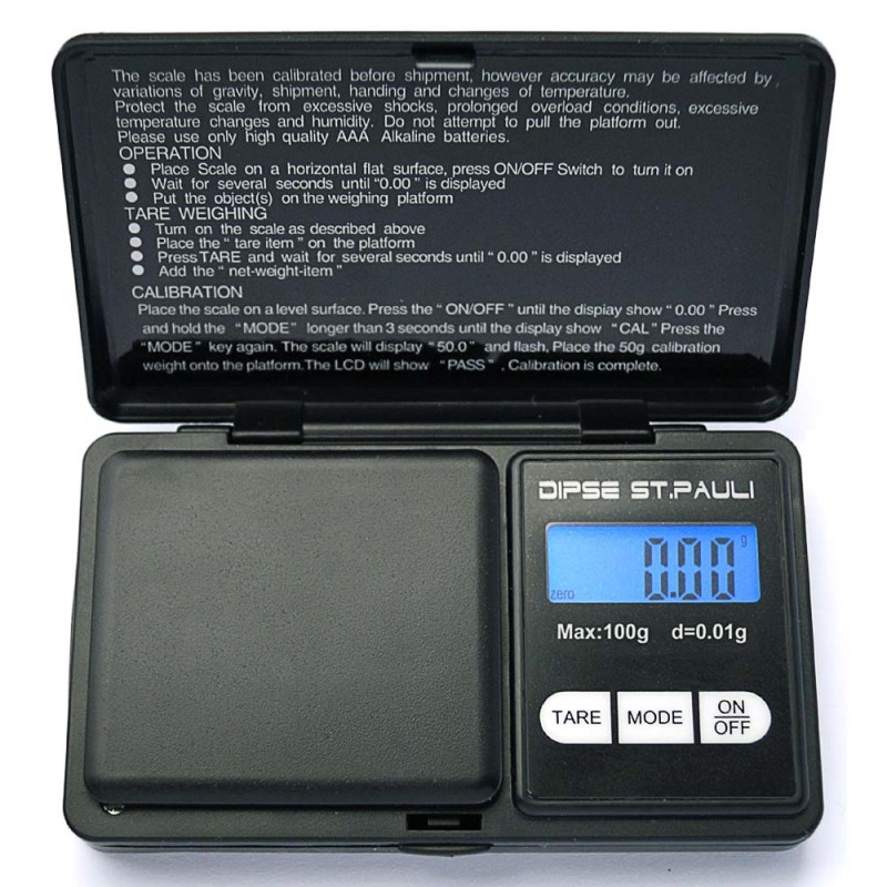 DIPSE City-Special. Taschenwaage St.Pauli 100g x 0,01g