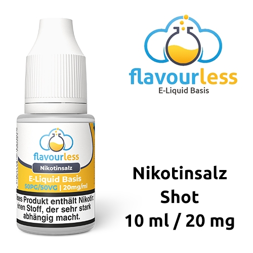 Flavourless - Nikotinsalz Base Shot - 10ml 20mg