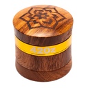 420z - 4-Teil-Holz-Grinder - ROSENHOLZ