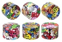 Metall Grinder/Polinator, 45mm, 4-teilig, "Comic Skull"