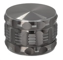 Metall Grinder/Pollinator 4 part, ø 63mm, rauchgrau/gun "Grip"