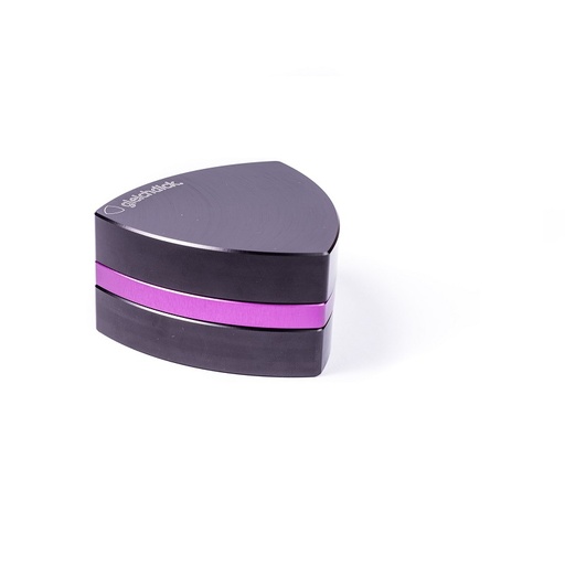 Gleichdick - 3-Teil-Alu-Grinder - Schwarz/VIOLETT