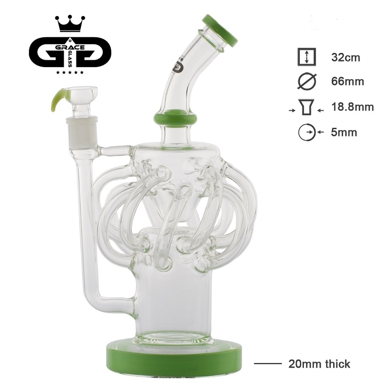 Grace Glass - Recycler Glasbong für Kräuter