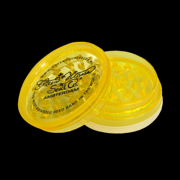 [21826] GreenHouseSeeds Acrylmühle/-Grinder - gelb 2-teilig