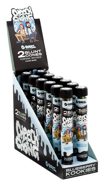 [21356] G-Rollz "Cheech & Chong" Blueberry Kookies Terpene Infused Blunt Cones