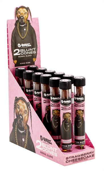 [21364] G-Rollz "The Dog" Strawberry Cheesecake Terpene Infused Blunt Cones