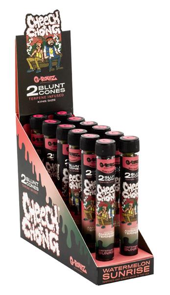 [21361] G-Rollz "Cheech & Chong" Watermelon Sunrise Terpene Infused Blunt Cones