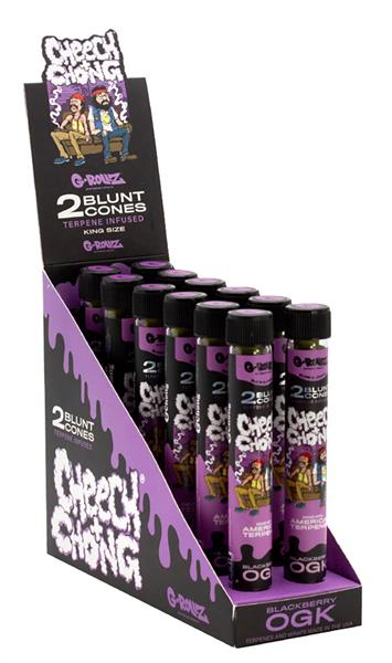 [21355] G-Rollz "Cheech & Chong" Blackberry OG Kush Terpene Infused Blunt Cones