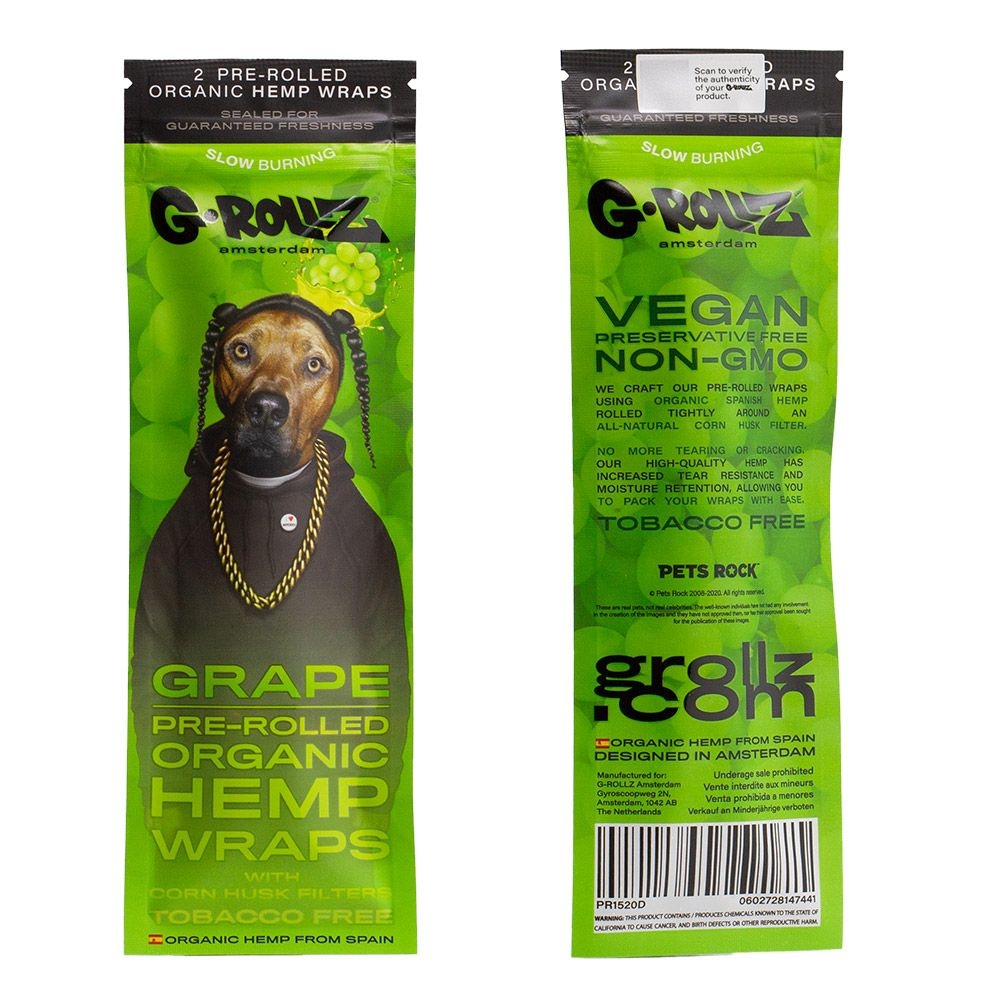 G-ROLLZ - GRAPE - Organic Hemp Wraps